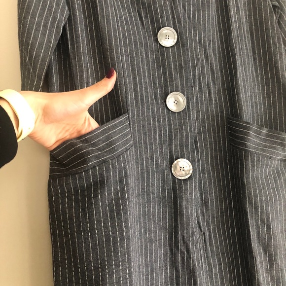 Vintage grey wabash stripe dress - Picture 5 of 9